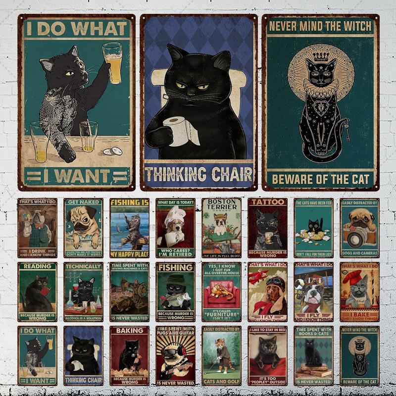 Inspirational Sign Small Animal Metal Sign Vintage Tin Sign Metal Vintage Bar Vintage Wall Decor Bar Club Metal Poster