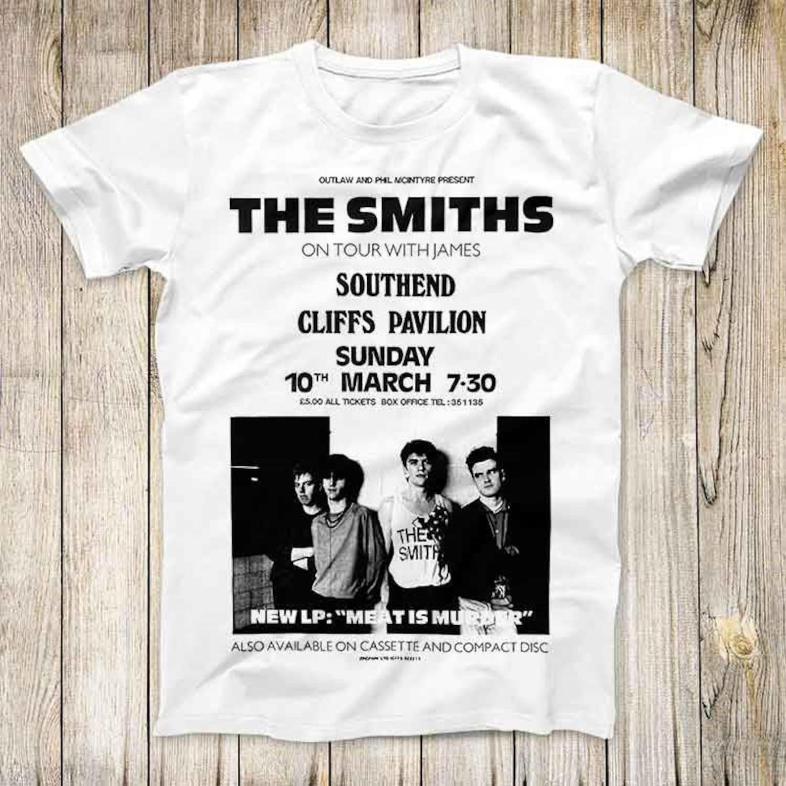 The Smiths On Tour Live Concert Southend Top Tee Best Cute Gift Men Women Unisex T-Shirt 3117 S