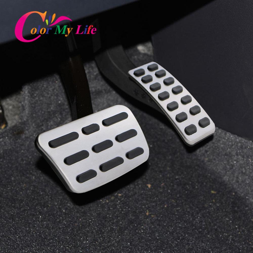 Color My Life Stainless Steel Car Pedal Cover Pad for Hyundai Accent Solaris I20 2011 - 2017 MT AT Accessories Car
