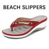 Fashion Women's Summer Slide Sandals - Slip-On Thick Cushioned Sole, Breathable PU Cover, Open-Toe Design for Beach Casual  Outdoor Wear