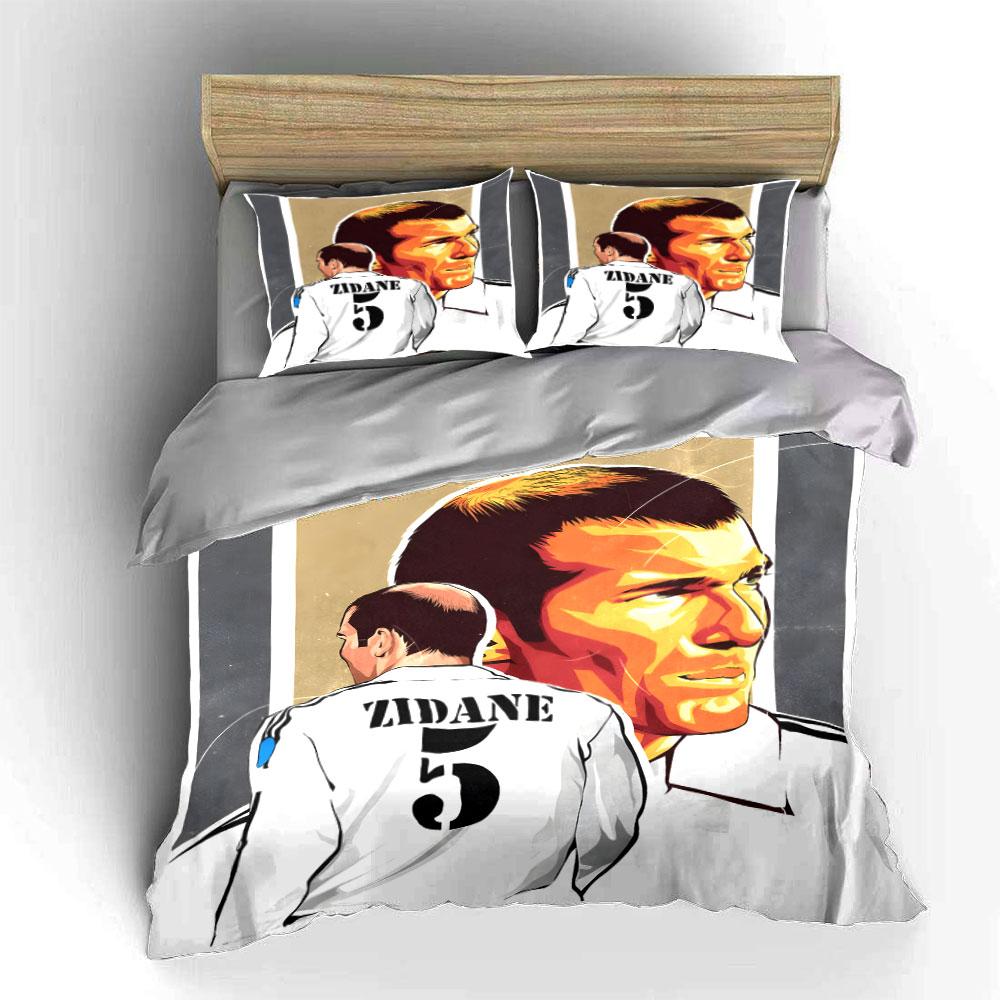 Portraits and "Zidane" Text. Bedding Sets Duvet Cover Sets Duvet Covers Pillowcases(1 * Duvet Cover 2 * Pillowcases Without Duvet Insert)