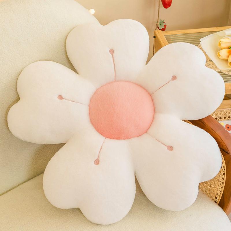 Seat Plush Daisy Cushion Flower Shape Throw Pillow Stuffed Doll Toy Window Pad
