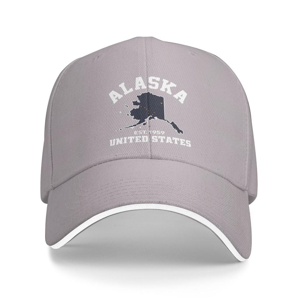 Alaska Est 1959 Patriotic Flag Men Baseball Cap Women Adjustable Sun Summer Dad Golf Trucker Hat