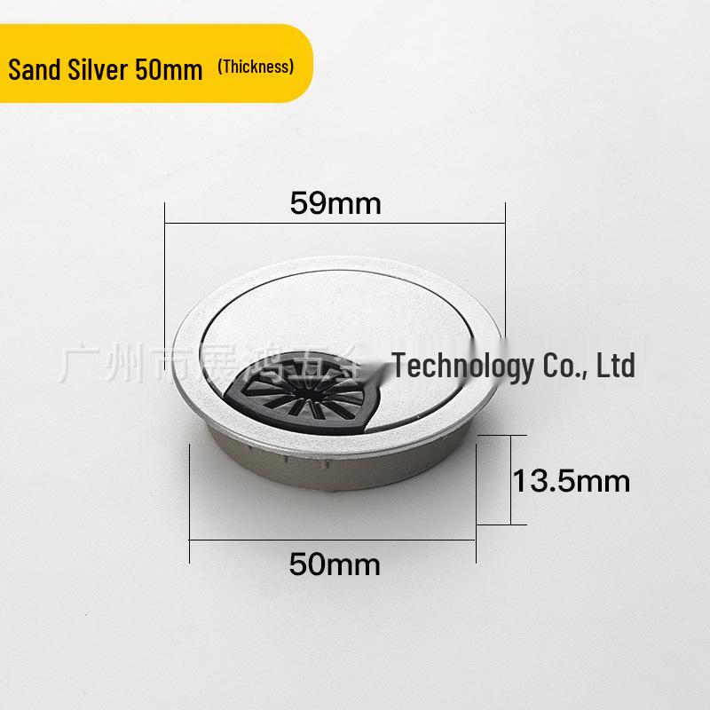 Round Desktop Cable Hole Cover for Wire Management (50, 53, 60mm)