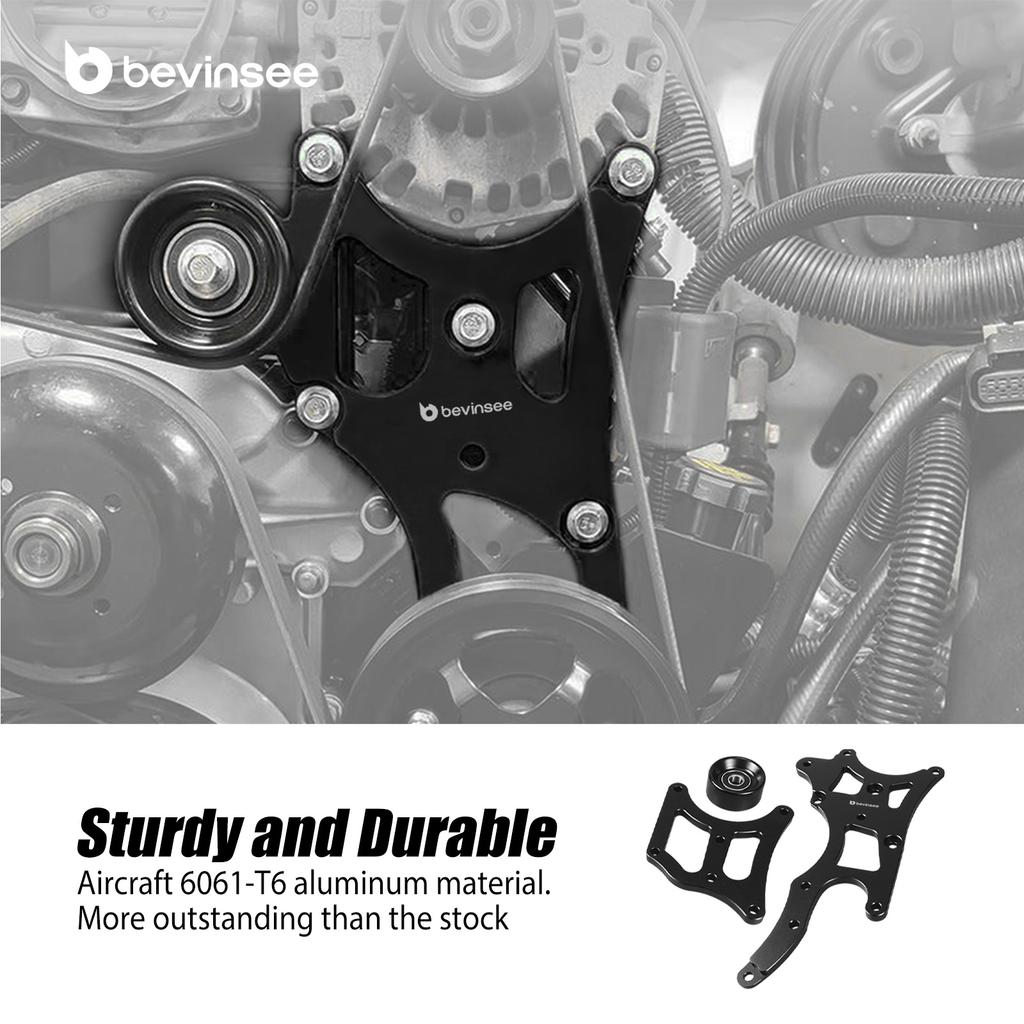 For LS Truck Factory Location Alternator & Power Steering Bracket for LQ4 LQ9 LY5 4.8L 5.3L 6.0L, Replace for 12554030