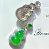Luminous Vitreous Imperial Green Chalcedony Gourd Pendant Female Niche To Send Mother Not With A Chain