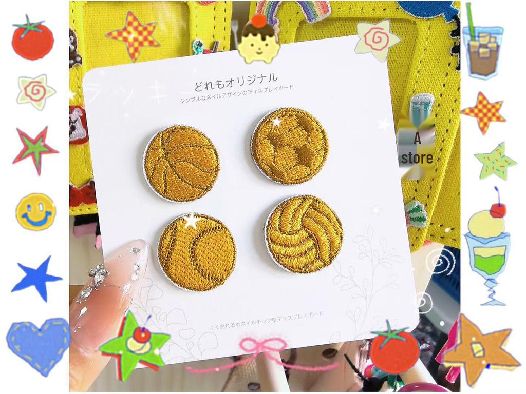 In Stock Embroidered Sports Patches: Basketball, Football, Rugby, Baseball - DIY Clothing Accessories, Iron-on Decoration.