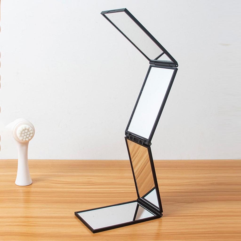 Zrcadla 4směrná cestovní zrcadla na make-up trojitá zrcadla na stříhání vlasů víceúhlová zrcadla na stříhání vlasů stolní kosmetická