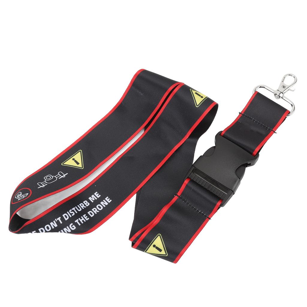 Drone Remote Controller Strap Polyester Fiber Soft with Warning Sign Hook Drone Lanyard for Avata 1