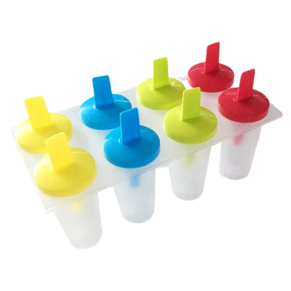 

8 Grids Homemade Ice Cream Moulds With Lid Juice Milk Hand made Ice Popsicle Mold For Children Kitchen Gadgets
