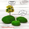Mini Cherry Blossom Bonsai: Artificial Green Plant Decoration for Micro Landscapes.