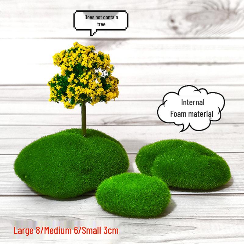 Mini Cherry Blossom Bonsai: Artificial Green Plant Decoration for Micro Landscapes.