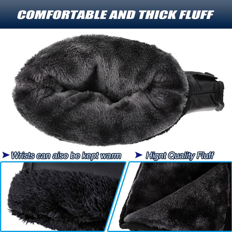 Waterproof Windproof Motorcycle Handle Bar Gloves For Motorcycle Electric Bicycle Winter Warm Muffs Protective Thermal Men Women