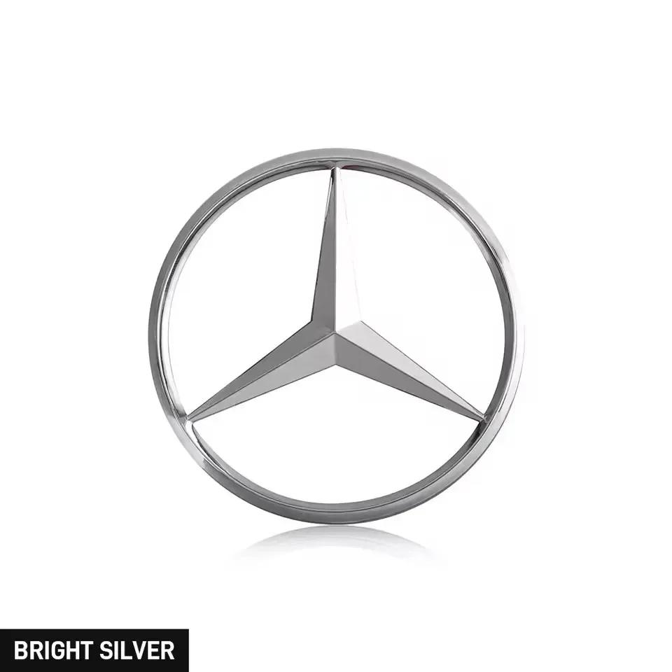Car Sticker For Mercedes Benz 1PCS 70mm Car Engine Badge Hood Stickers 3D Metal Emblem Decoration Decal for Mercedes Benz AMG A 