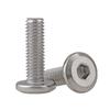 10 Pack Stainless Steel Hex Socket Cap Screws, M6 X 35mm, 304 SS Flat Head Hex Drive Machine Screws, Corrosion Resistant