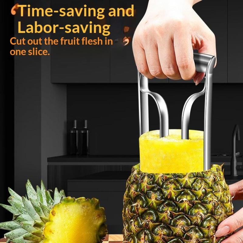Pineapple Peeler Cutter Stainless Steel Ananas Meat Extractor Cut Corer Remover Machine Home Kitchen Knife Slicer Fruit Tools