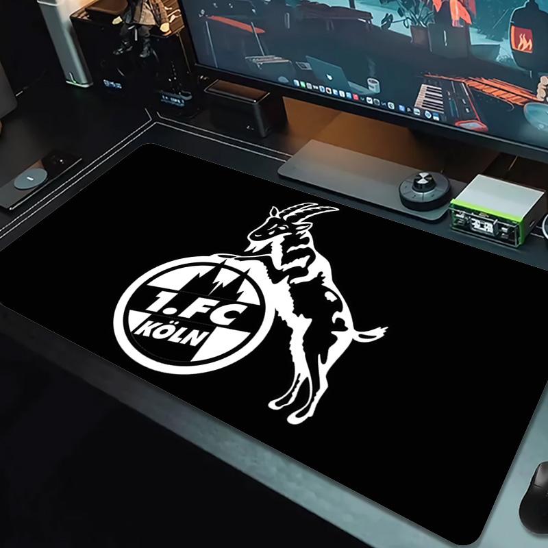 1. FC Köln Print  Cushion Non-slip Laptop Tablet Big Mousepad XXL Mat Mini PC Playmat With Lock edge