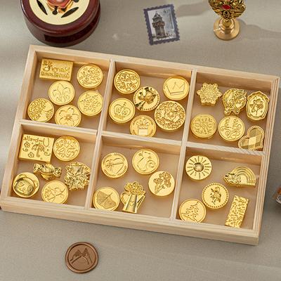 Sealing Wax Stamp Christmas Flower Seal Wax Stamp Head Craft Supplies Sealing Stamp For Scrapbooking DIY Craft Invitation Decor