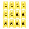 Cat Vomit Caution Sign Plastic Innovative Design Obvious Dogs Vomits Warning Sign for Indoor