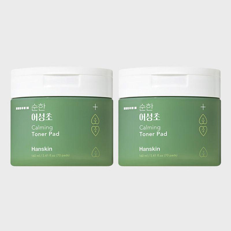 HANSKIN Hanskin Mild Eoseongcho Calming Toner Pads (2 pcs) (70 sheets/160ml) 2 x 140 sheets_B0011347