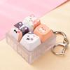 Cute Dog Squeeze Keychain Creative Stress Relief Fidget Pendant Mini Sensory Toy for Handbags Kids Party Gifts