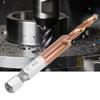High Speed Steel 6.35mm Hex Shank Tap Drill Bit Compound Tap for Internal Chip Removal (M3)
