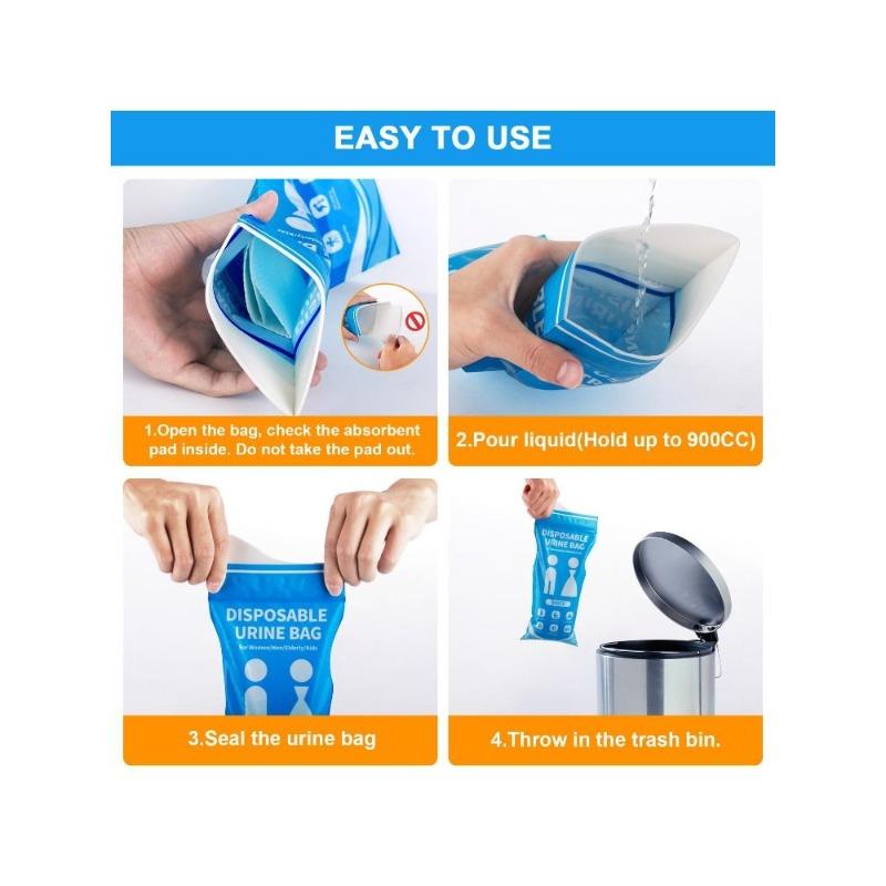 Automotive Travel Urinal Toilet with Absorbent, Volume 900cc