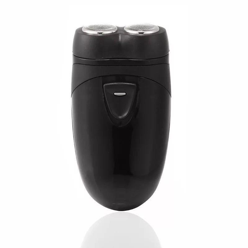 2188 Mini Electric Shaver Double-headed Dry Battery Shaver Illuminated Multi-function Factory Direct Sales Black