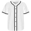 Schwarz Weiß Baseballtrikot Klassisch Herren Kurzarm Modekleidung Streetwear Unisex Sommer Knopfleiste Locker Lässiges Hemd