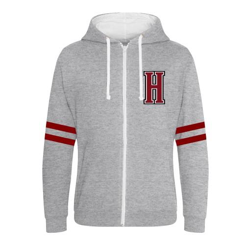 Harry Potter Women's Grey Unisex Adult Hogwarts Alumni Full Zip Hoodie
