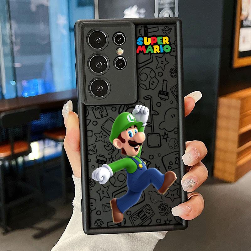 

Super-Bros Phone Case for Samsung Galaxy S24 S23 S22 Ultra S20 S21 FE S10 Plus Note 20 S24 Ultra Shockproof Bumper Cover Marios Samsung S21 FE 5G
