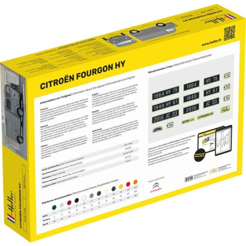 Heller 1/24 Scale Citro?n Fourgon Type HY Plastic Model