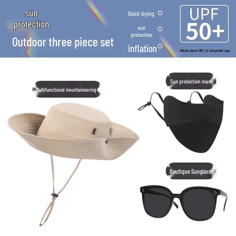Men's Outdoor Denim Mountaineering Hat - Sun Protection for Climbing, Fishing, and Summer Activities