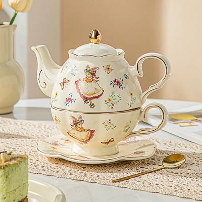 Mother and Child Pot Set Ceramic Coffee Cup Plate Set Afternoon Tea Set