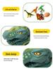 Children's Large Inertial Toy Excavator & Dinosaur Transporter