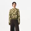 Broadcast Jacquard Textured Round Neck Sweater