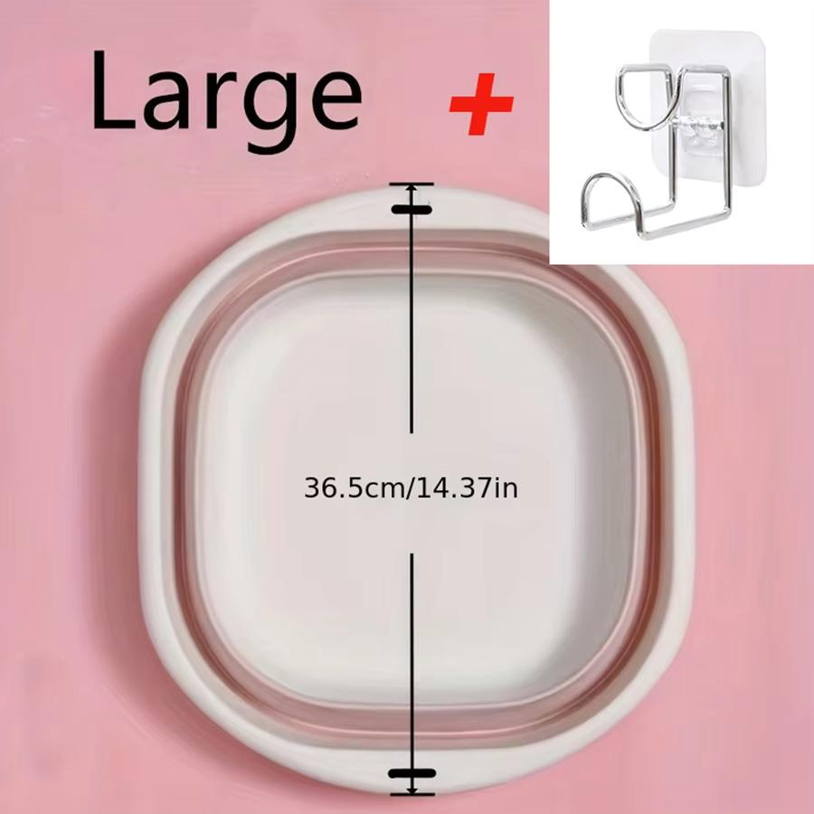 Collapsible Tub Basin Laundry Collapsible Laundry Baskets Foldable Plastic Washtub Space Saving Storage Container for Dishing