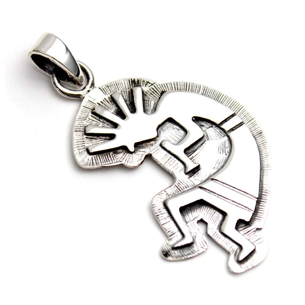 

Native American Indian Kokopelli Sterling Silver 925 Pendant Top