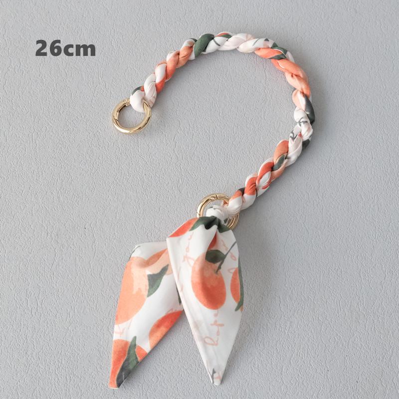 Nueva Moda Primavera Bolso de Mano de Mujer Parte de Accesorios Cadenas Desmontables Reemplazo Correa de Seda con Estampado Floral Mujeres DIY Asas de Cadena para Bolso