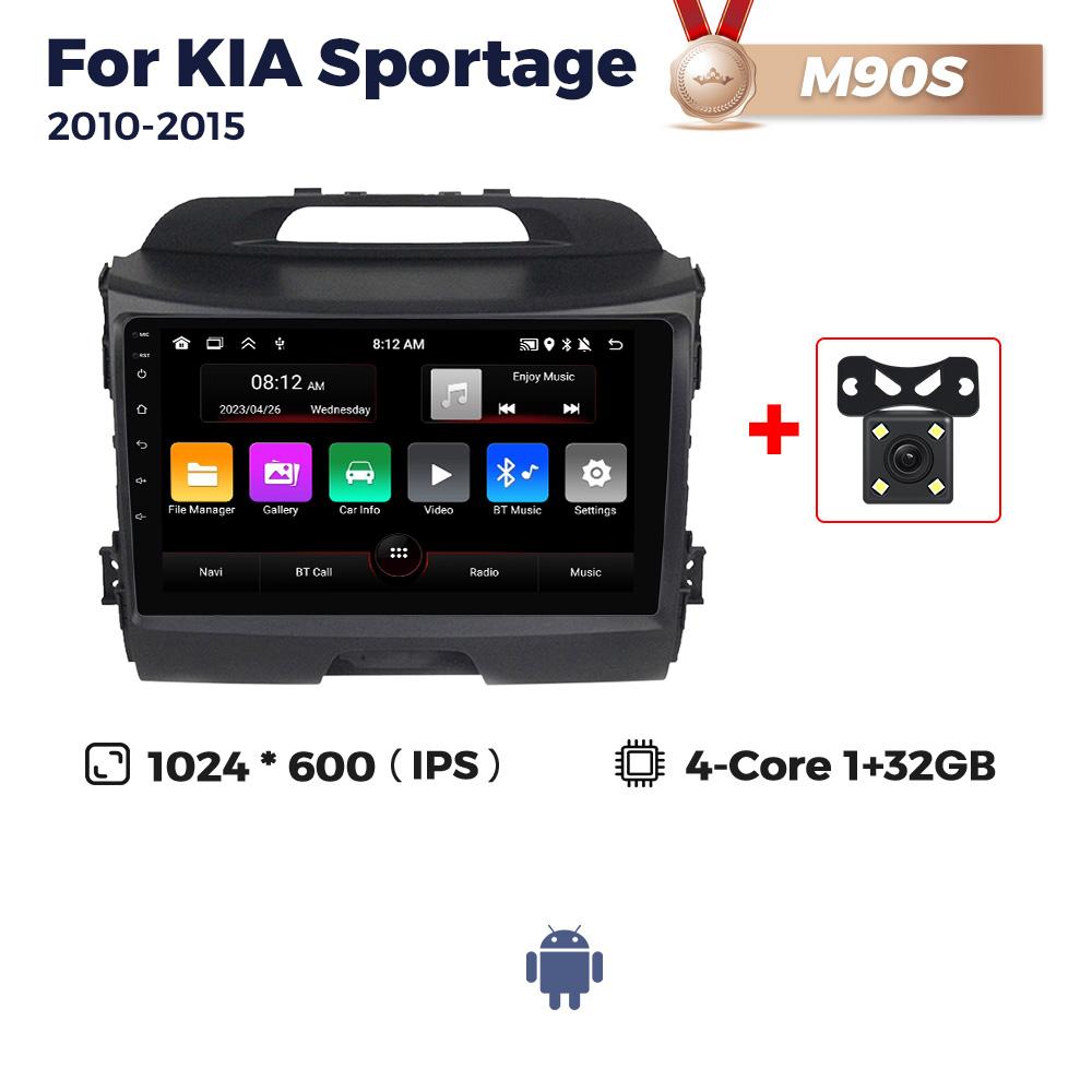 Navifly Android 13 Car Radio Multimedia Audio Player For KIA Sportage 3 2010-2015 GPS Wireless Carplay Auto Systems Stereo 2Din