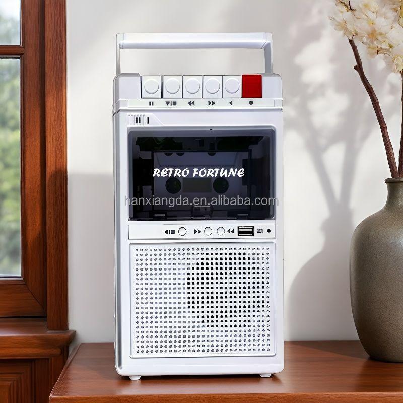 RETRO FORTUNE HXD-P5 Kassettenrekorder Player USB BT Musik Wiedergabe Walkman Hi Fi Stereo Lautsprecher