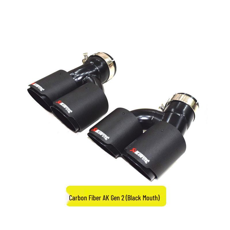 Quad Titanium Black MP Exhaust for BMW 5 Series 525li/530 G30/G38 - Square Nozzles