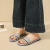 New Women's Shoes Fashion Slippers Outer Wear Flip-flops Letter Casual Flat Slippers