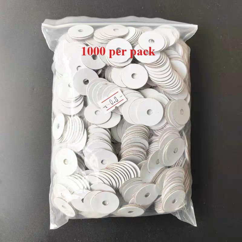 Piano accessories washers, key washers, paper washers, there are 1000 paper washers per pack.