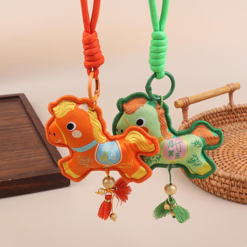 2026 Year Of The Horse Wall Hanging Ornament Chinese New Year Lucky Decoration Accessories Housewarming Small Pendant Gifts