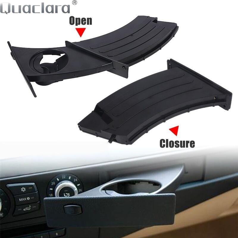 Car Cup Holder Front Insert Plastic BM W 5 Series E60 E61 M5 525i 528i 530i 535i 550i 2004-2010 Quaclara 51459125622 51459125626