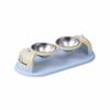 Dog Food Bowl Cartoon Elevated Pet Feeder Non-Slip Base Anti-Tipping Suspended Cat Bowl Anti-leak Water Food Bowl Dog Watering
