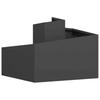 Garden Planter Black 60 X 60 X 50 Cm Cold Rolled Steel