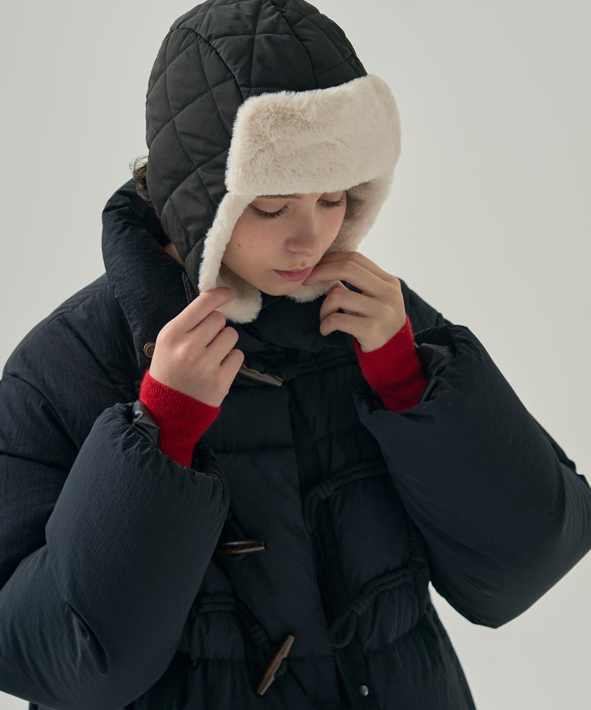 Deuloupisumeon Padded Earflap Trooper Hat [Black]
