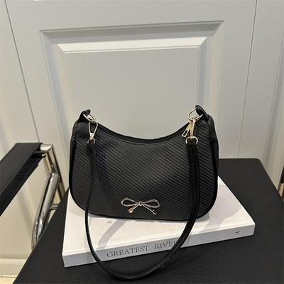 New Fashionable, Practical, Casual and Beautiful Bow Temperament Versatile Commuter Portable Shoulder Armpit Bag